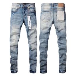 Heren 2024 ontwerper Ksubi man broek rip denim biker grijze verf nood stretch motorfiets bot Halloween paarse jeans voor training broek 3532