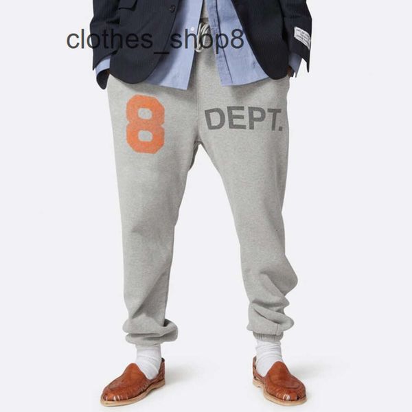 Hommes 2024 Pantalons de créateurs Jeans Shorts Sweatpant Galleryss Dept Haute qualité GD Fog High Street en détresse alphanumérique 8 pantalons de cordon imprimés hommes 99V7