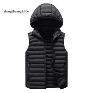 Heren 2024 Winter Mouwloze Jas Mannen Down Vest Warme Dikke Capuchon Jassen Mannelijke Cottonpadded Werk Vest Gilet Homme 6Xl