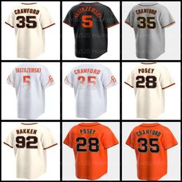 Mens 28 Buster Posey Baseball Jersey Crawford Mike Yastrzemski Will Clark Brandon Belt Joey Bart Lamonte Wade Jr. Wilmer Flores Jason Vosler