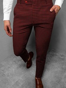 Heren 3D Plaid Striped Blacks Gentlemens Business Sociale slijtage broek comfortabel stretch voor dagelijks 240411