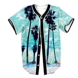 Hommes 3D imprimé Baseball chemise unisexe à manches courtes t-shirts 2021 été t-shirt bonne qualité mâle col rond hauts 017