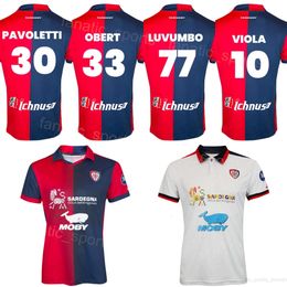 Heren 4 DOSSENA voetbalshirts Cagliari Calcio 28 ZAPPA 61 SHOMURODOV 19 ORISTANIO DEIOLA SULEMANA AUGELLO LUVUMBO NANDEZ MAKOUMBOU voetbalshirttenues 2023 24 Club