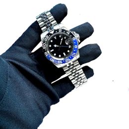 MELS 40 mm gmt sous style plongeur mod watch man watch watch de haute qualité sapphire cristal 8215 Mouvement de mouvement des montres en acier inoxydable