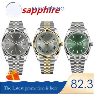 Hommes 41MM Saphir Miroir Mouvement Mécanique Automatique En Acier Inoxydable 904L Lumineux Étanche Femmes Montre 36MM Couple Style Montres