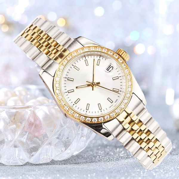 Montres pour hommes 41mm montre diamant de créateur montres pour femmes automatique or rose taille de date 36MM 31MM verre saphir étanche Montres dames montres pour femmes