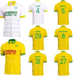 Heren 6 DOUGLAS voetbalshirts Nantes 29 MERLIN PIERRE-GABRIEL BAMBA MOHAMED SIMON CHIRIVELLA CASTELLETTO MOLLET MOUTOUSSAMY COCO voetbalshirttenues 2023 24 Club