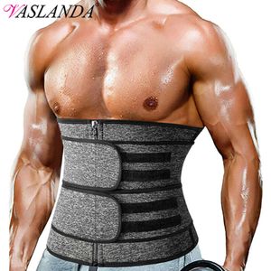 Heren Buik Reducer Taille Trainer Corset Sauna Body Shaper Fiess Zweet Trimmer Riem Gewichtsverlies Shapewear Terug Lendensteun