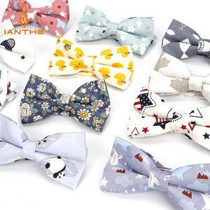 Mens verstelbaar formeel 100 katoen vintage dierafdruk strik stropdas vlinder bowtie boog tuxedo bogen bruidegom prom feestaccessoires