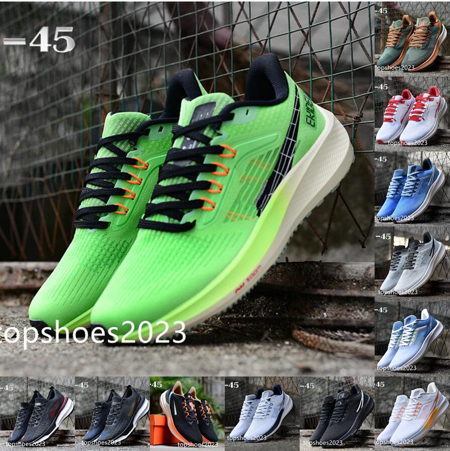 Mens Air ZOOM Pegasus W8 Casual Shoes Women Flyease Max 38 39 LE Greedy Be True Triple White Midnight Black Navy Chlorine Blue Ribbon Green Wolf Grey Designer Sneakers