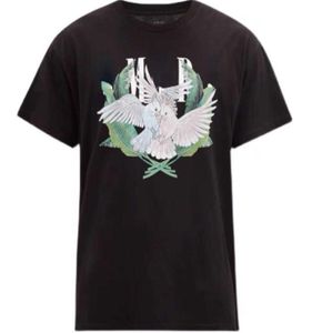 Heren AM T -shirtontwerper T -shirts High Street Three Headed Dragon Angel Short Sheeved Casual Pullover Tee5311220