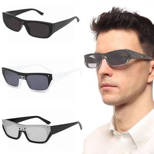 Heren- en damesmode zonnebrillen van hoge kwaliteit zonneschermen cool rechthoekig frame buitenspiegelriem topniveau originele verpakking B0081S