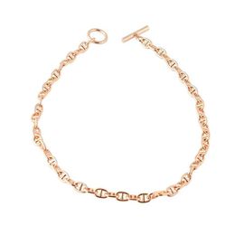 colliers pour hommes et femmes bijoux de mode h collier chaîne à maillons cubains bijoux de créateur en acier inoxydable collier pour hommes collier en or237i