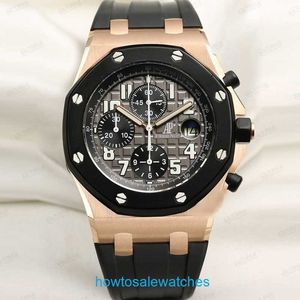 Reloj de pulsera AP para hombre Royal Oak Offshore Series Reloj de oro rosa de 18 quilates Reloj mecánico automático para hombre Reloj de segunda mano Reloj de lujo para hombre 25940