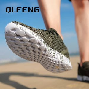 Chaussures pour hommes aqua été chaussures de plage de randonnée respirante séchage rapidement chaussures de voyage de pêche extérieure chaussures de sport pour hommes 240425