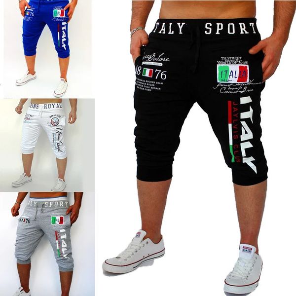 Mens Athletic Shorts Sweat Shorts Pants à crampon Lettre imprimé sport extérieur Streetwear streetwear élégant mâle 240410
