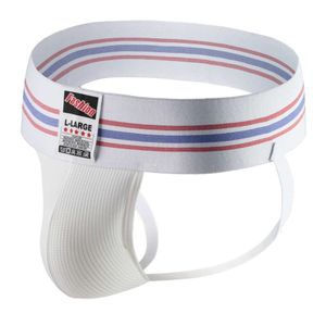 Jockstrap de support athlétique pour hommes avec ceinture de pouce large, sangle de gymnastique, brève pochette en maille extensible, sous-vêtements gai Sexy