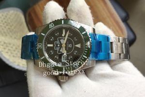 Relojes para hombre Automático 2813 Reloj de esfera de calavera de cerámica verde Reloj de pulsera de buceo con cronómetro de acero superlativo de cristal de zafiro para hombre