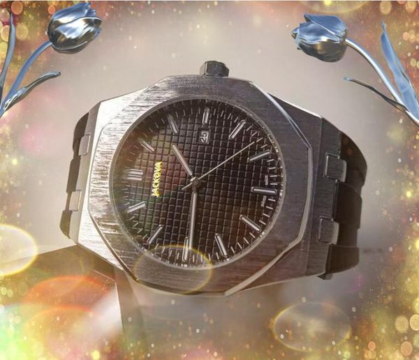 Hommes automatique date céramique quartz batterie montres 42mm en acier inoxydable bracelet en caoutchouc horloge de natation loisirs analogique montre-bracelet décontractée relogio masculino cadeaux