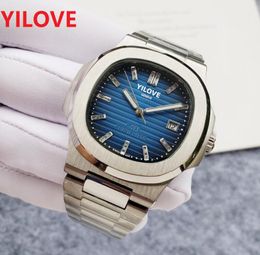 Montres mécaniques automatiques pour hommes bleu foncé 39 mm en acier inoxydable 904L Montres-bracelets de natation saphir cadran carré montre de créateur usine montre de luxe