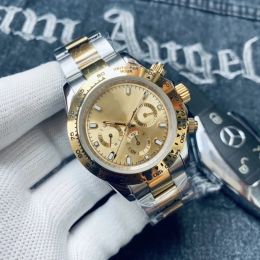 Montres mécaniques automatiques DAYTONGNA pour hommes, bracelet en acier inoxydable de 41mm, montres-bracelets en or, boîtier en céramique, montre de luxe, montre de mode