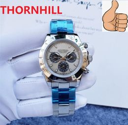 Montres de travail mécaniques automatiques à six broches pour hommes 40 mm avec bracelet en acier inoxydable 316L de qualité supérieure montres saphir super modèle usine belle table d'horloge 2022