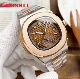 Mens Automatic Mechanical Square Designer Horloges 42mm Volledige 904L roestvrij stalen polshorloges Sapphire Luminous Watch Factory Montre de Luxe
