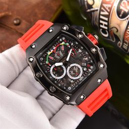 Reloj mecánico automático para hombre, correa de goma de 43mm, relojes de pulsera de zafiro azul y negro, montre de luxe superluminoso 245h