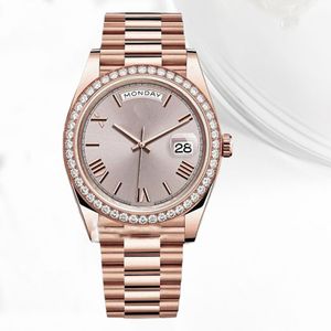 Reloj mecánico automático para hombre Diamante AAA Relojes 36 41 mm Acero inoxidable Movimiento de alta calidad Relojes de pulsera Relojes de mujer súper luminosos Montre de Luxe