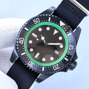 Heren automatische mechanische horloges 44 mm bezel canvas band Montre De Luxe polshorloge voor heren modehorloge