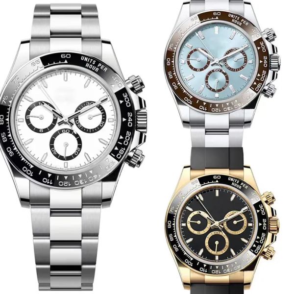 Montres mécaniques automatiques pour hommes Hardlex Glass 40MM Cadran en acier inoxydable Fermoir solide Montre de Luxe Super Fashion Mouvement Montres-bracelets