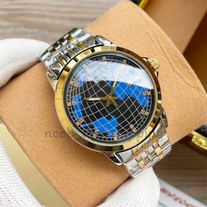 2023 heren automatische mechanische horloges rond staal waterdicht polshorloge Grote wijzerplaat saffier horloge liefhebbers gouden horloge luxe casual horloges lichtgevende editie