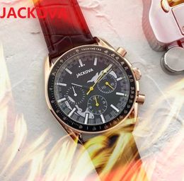 Montre-bracelet automatique à quartz pour homme, 43 mm, en acier inoxydable fin, bracelet en cuir, haute qualité, haut tendance, montre étanche, montre de luxe