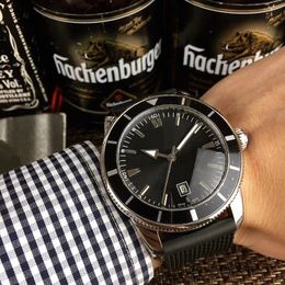 2023 heren automatische quartz horloges rond roestvrij staal waterdicht polshorloge grote wijzerplaat saffier horloge klassieke zakelijke horloges liefhebbers geschenken limited edition