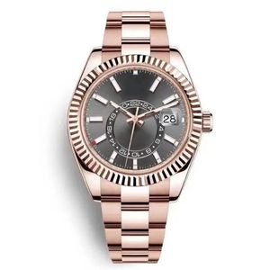 Mentille Automatic Watch AAA Watches Rlx Reloj Small Calan Sapphire Calendrier 42 mm en acier inoxydable Skydweller Lumineux Résistance aux bracelets Wrist