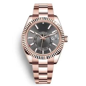 Montre automatique pour hommes aaa montres rlx Reloj petit cadran saphir calendrier 42mm en acier inoxydable Skydweller lumineux résistant à l'eau montres-bracelets Montre De Luxe montres gfit