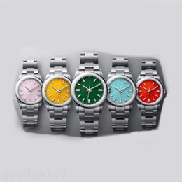 Mens montre automatique oyster perpétuel montres bleu cadran noir montre de luxe 36mm 41mm cadeau saint valentin 124300 diamant montres haute qualité xb05 C23