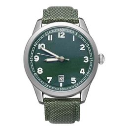 Heren automatisch horloges Army Green Nylon Strap Mechanische polshorloge Men Sport Watch Montre de Luxe polshorloges Relogio2847 331W