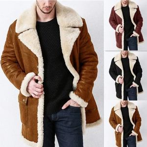 Hommes automne et hiver mode décontracté fourrure manteau intégré fausse veste 240113