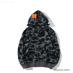 Hommes Bap Sweats à capuche Hommes Femmes Full Zip Up Shark Hoodies Veste Hellstar Camouflage À Capuchon Designer Ape Vestes Unisexe Polyvalent Outerwea 9691