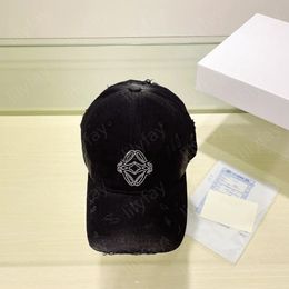 Casquette de baseball pour hommes et femmes, chapeau de styliste, à la mode, Style déchiré, casquette à visière, chapeaux de balle, tenue quotidienne en plein air, plage, voyage -6