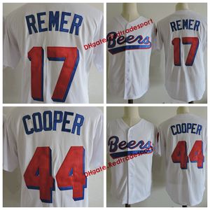 MENS BASEKETBALL BEERS Jerseys 44 Joe Coop Cooper 17 Doug Remer Baseball Jersey Shirts Stitched S-xxxl