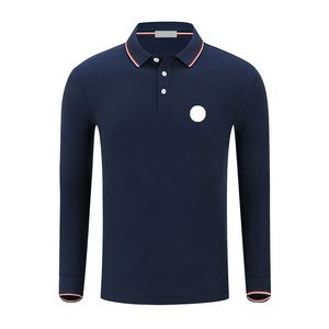 Mens Basic à manches longues Polo Shirts Designer Shirt t Broidered Badge Vêtements S-6XL