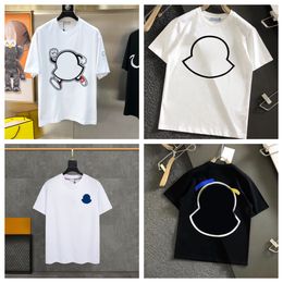 Heren Basic T -shirt Damesontwerper Dubbele geborduurde badge t -shirts Men S Grafische T -shirts zomer T -shirt mode