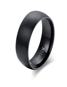 MARS BASIC BARDING BUDINS EN NEGRO TITANIUM ACERMANO DE ACERO ANILLO DOME MATE MATE MASCULINO MASCOR MASCOR MASCULINOS ANILLOS3299891