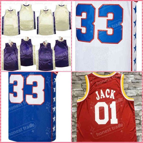 Basketball masculin 01 Jack Jersey Movie Retro Yellow Purple McDonald Tous cousés 8 Jersey de basket-ball taille S-xxl Classical Sportswear Good Qual