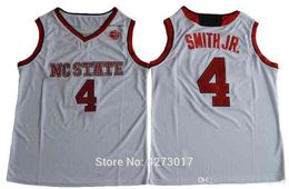 Basket-ball masculin 4 Dennis Smith JR. Maillot homme rouge blanc NC State Wolfpack College maillots sport cousuNcaa