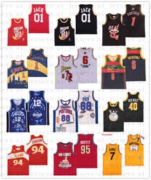 Camiseta de baloncesto para hombre 1 THE CHOSENR 1 Otro 01 Jack 6 Zona 6 el distrito 40 enfermo 88 DON 94 Mazmorra 95 Boutit 7 Kukoc remix Camisetas firmadas Venta al por mayor de fábrica