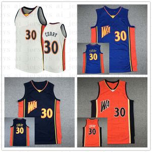 Heren basketbal mitchell en ness curry 30 borduurwerk logo gestikte retro throwback 2009 2010 jerseys