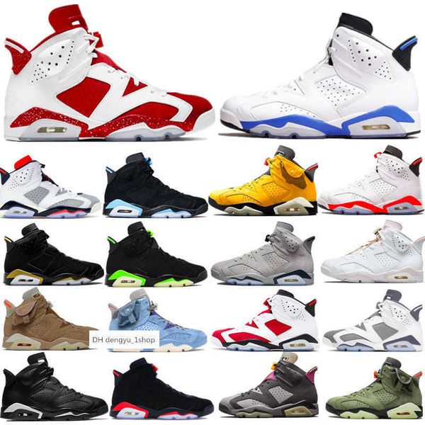 Chaussures de basket-ball pour hommes 6s UNC White Jumpman 6 Singles Day Gold Hoops Red Oreo Mint Foam Midnight Navy British Khaki Metallic Silver Black Cat air sho OG chaussure